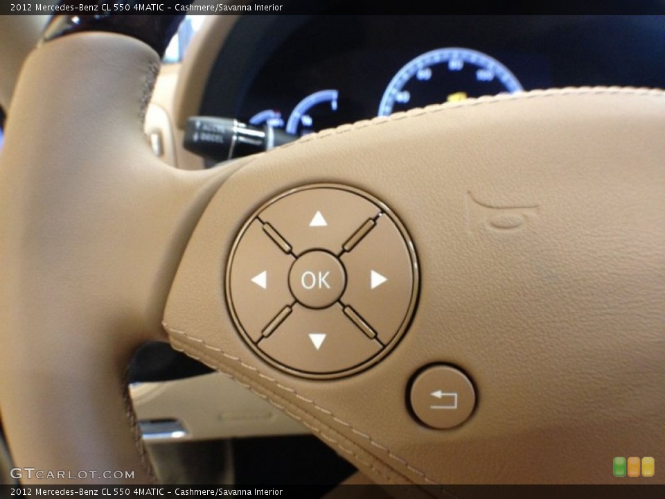 Cashmere/Savanna Interior Controls for the 2012 Mercedes-Benz CL 550 4MATIC #66732614