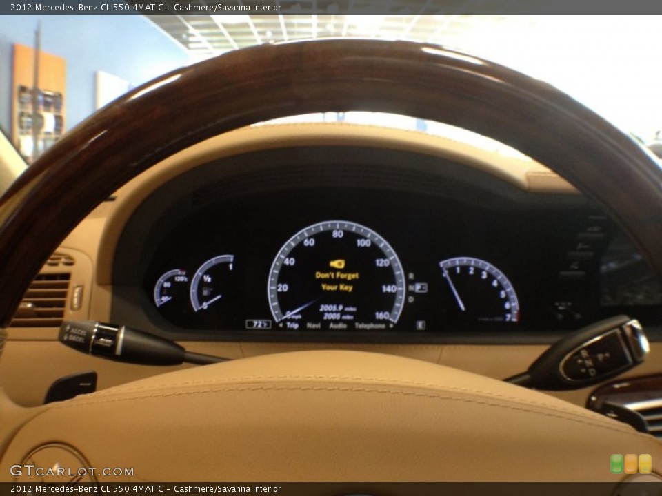 Cashmere/Savanna Interior Gauges for the 2012 Mercedes-Benz CL 550 4MATIC #66732638