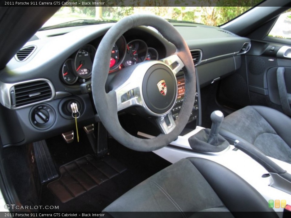Black Interior Prime Interior for the 2011 Porsche 911 Carrera GTS Cabriolet #66738334