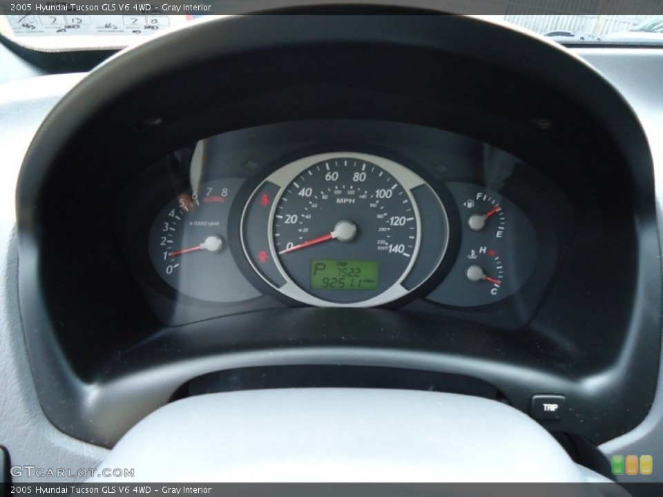 Gray Interior Gauges for the 2005 Hyundai Tucson GLS V6 4WD #66741094