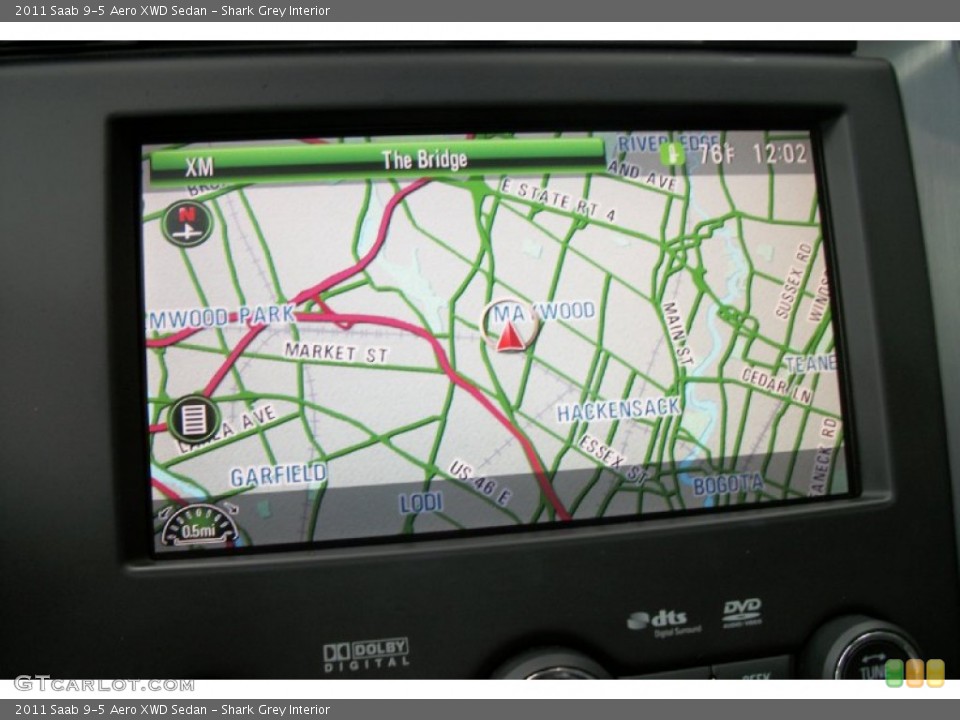 Shark Grey Interior Navigation for the 2011 Saab 9-5 Aero XWD Sedan #66741508