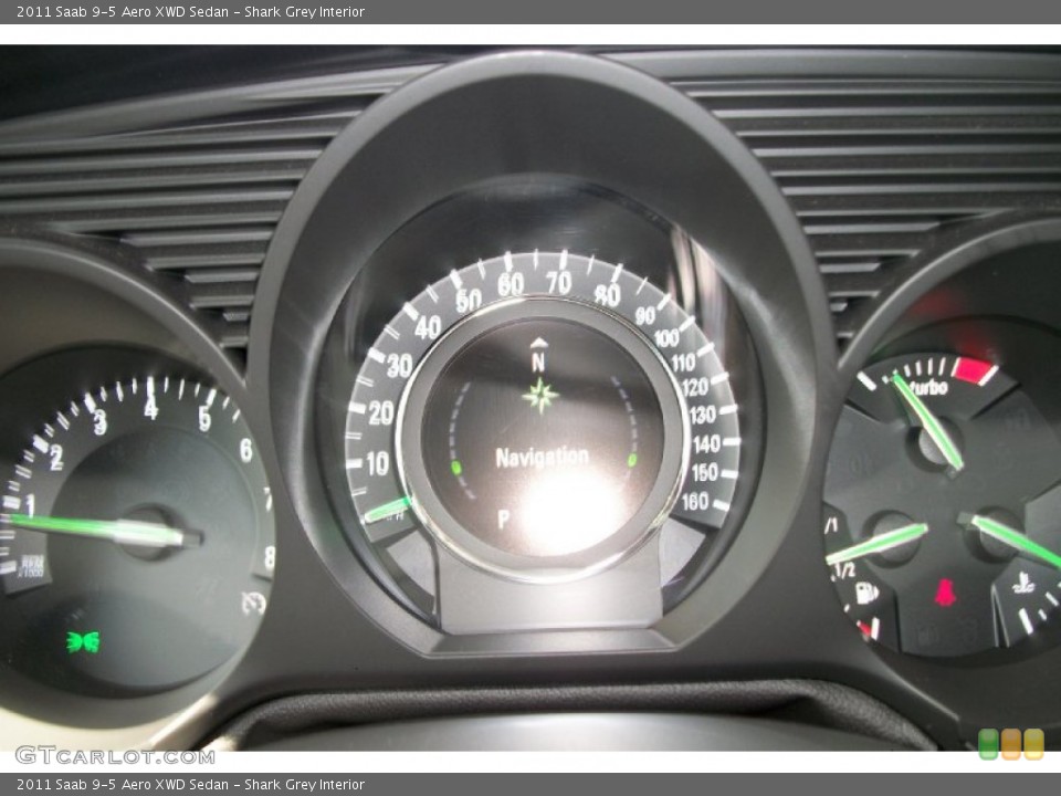 Shark Grey Interior Gauges for the 2011 Saab 9-5 Aero XWD Sedan #66741535