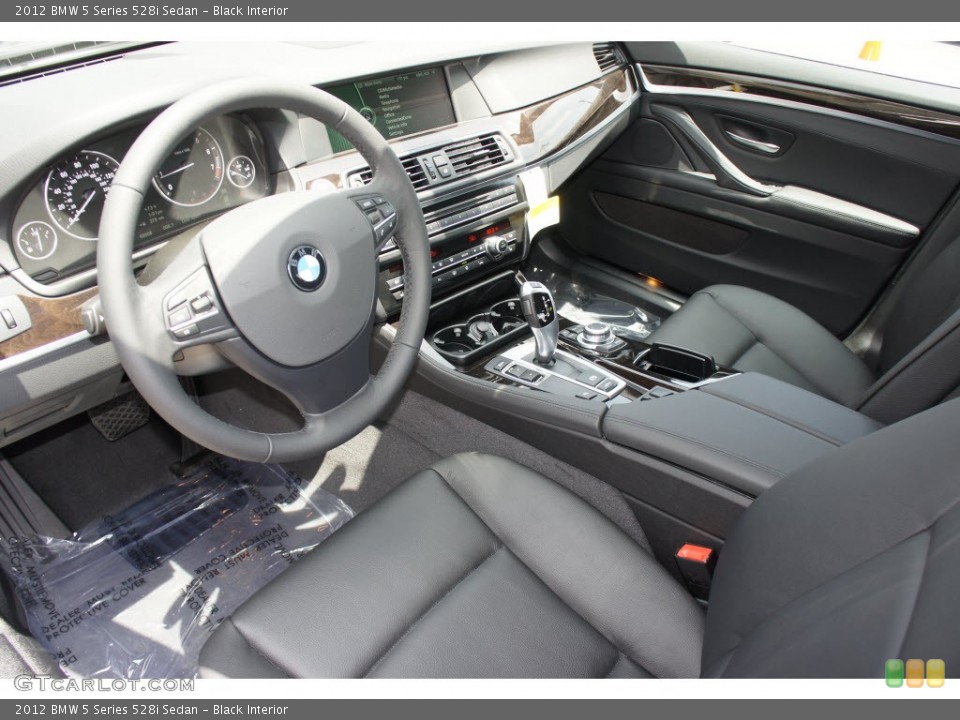 Black Interior Prime Interior for the 2012 BMW 5 Series 528i Sedan #66745612