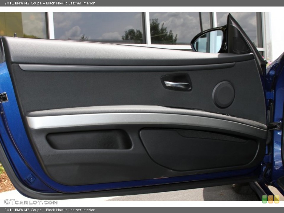 Black Novillo Leather Interior Door Panel for the 2011 BMW M3 Coupe #66746254