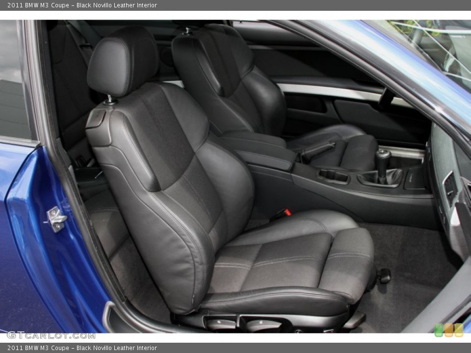 Black Novillo Leather Interior Front Seat for the 2011 BMW M3 Coupe #66746311