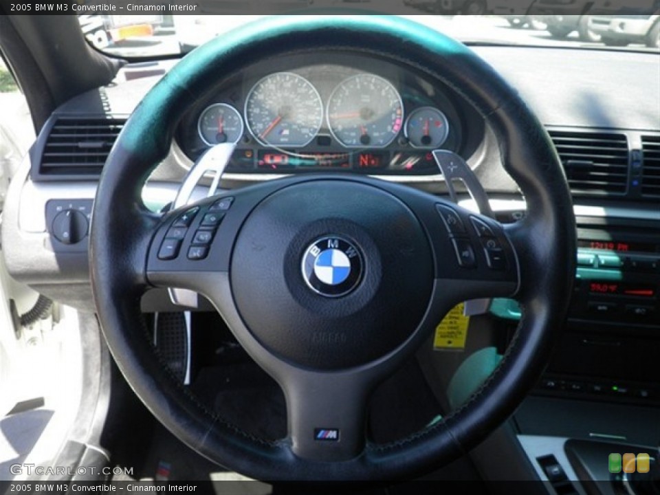 Cinnamon Interior Steering Wheel for the 2005 BMW M3 Convertible #66749032