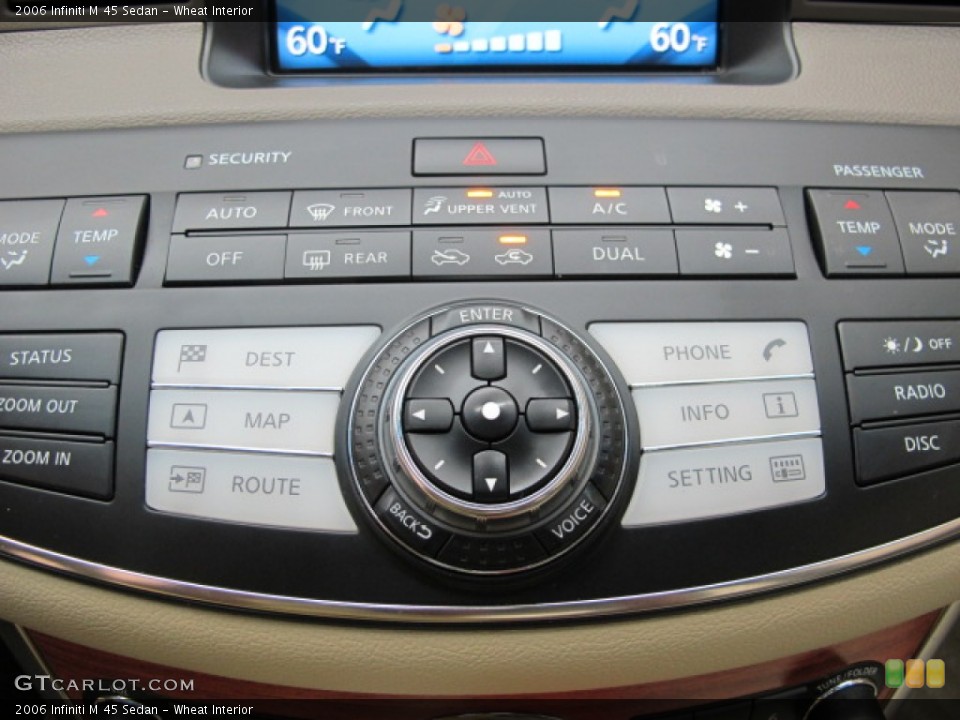 Wheat Interior Controls for the 2006 Infiniti M 45 Sedan #66750478