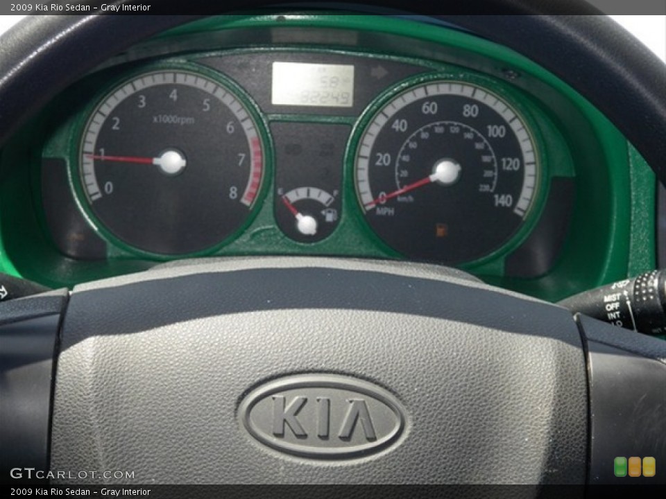 Gray Interior Gauges for the 2009 Kia Rio Sedan #66753076