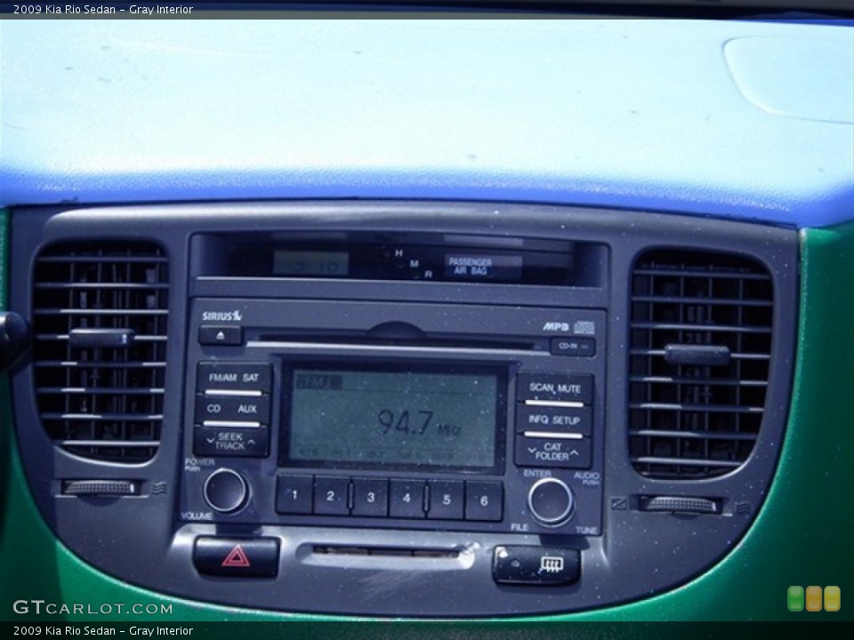 Gray Interior Audio System for the 2009 Kia Rio Sedan #66753079