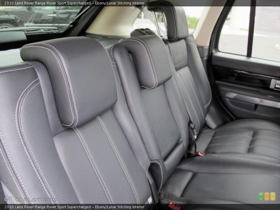 Ebony/Lunar Stitching Interior Rear Seat for the 2010 Land Rover Range Rover Sport Supercharged #66758473