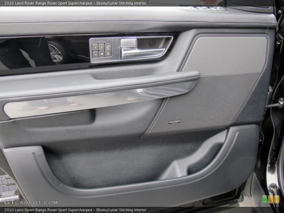 Ebony/Lunar Stitching Interior Door Panel for the 2010 Land Rover Range Rover Sport Supercharged #66758485
