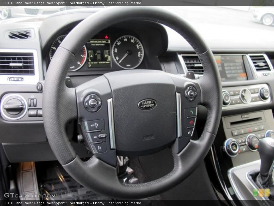 Ebony/Lunar Stitching Interior Steering Wheel for the 2010 Land Rover Range Rover Sport Supercharged #66758492