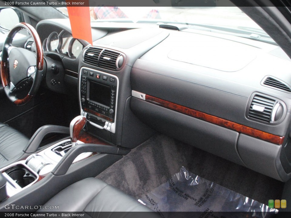 Black Interior Dashboard for the 2008 Porsche Cayenne Turbo #66766337