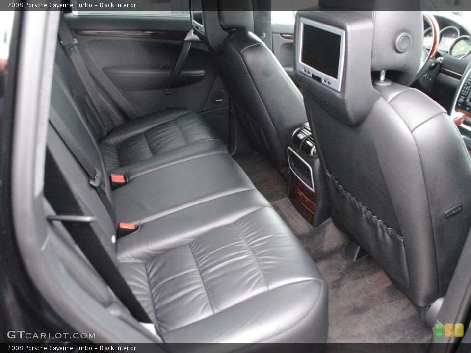 Black Interior Rear Seat for the 2008 Porsche Cayenne Turbo #66766343