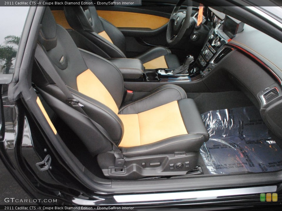 Ebony/Saffron Interior Photo for the 2011 Cadillac CTS -V Coupe Black Diamond Edition #66766487