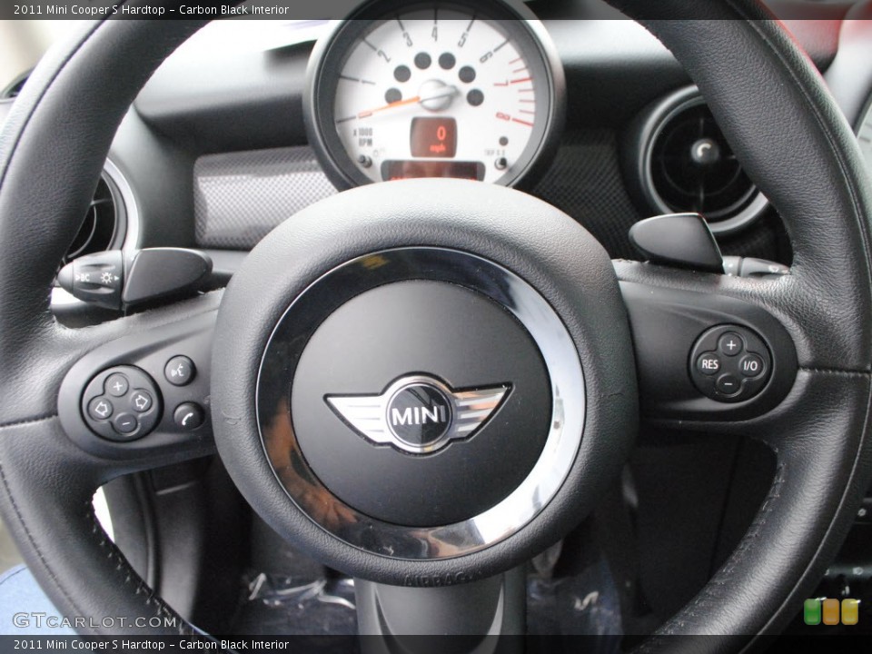 Carbon Black Interior Steering Wheel for the 2011 Mini Cooper S Hardtop #66766586