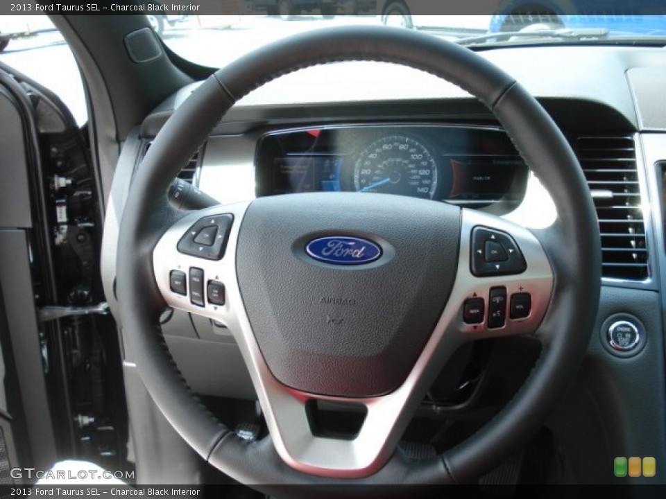 Charcoal Black Interior Steering Wheel for the 2013 Ford Taurus SEL #66769873