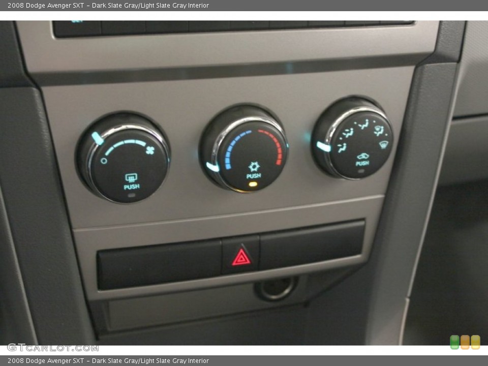 Dark Slate Gray/Light Slate Gray Interior Controls for the 2008 Dodge Avenger SXT #66776249