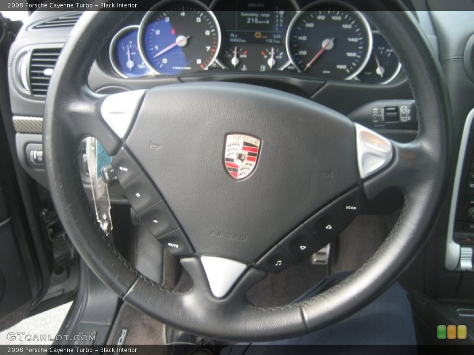 Black Interior Steering Wheel for the 2008 Porsche Cayenne Turbo #66778631