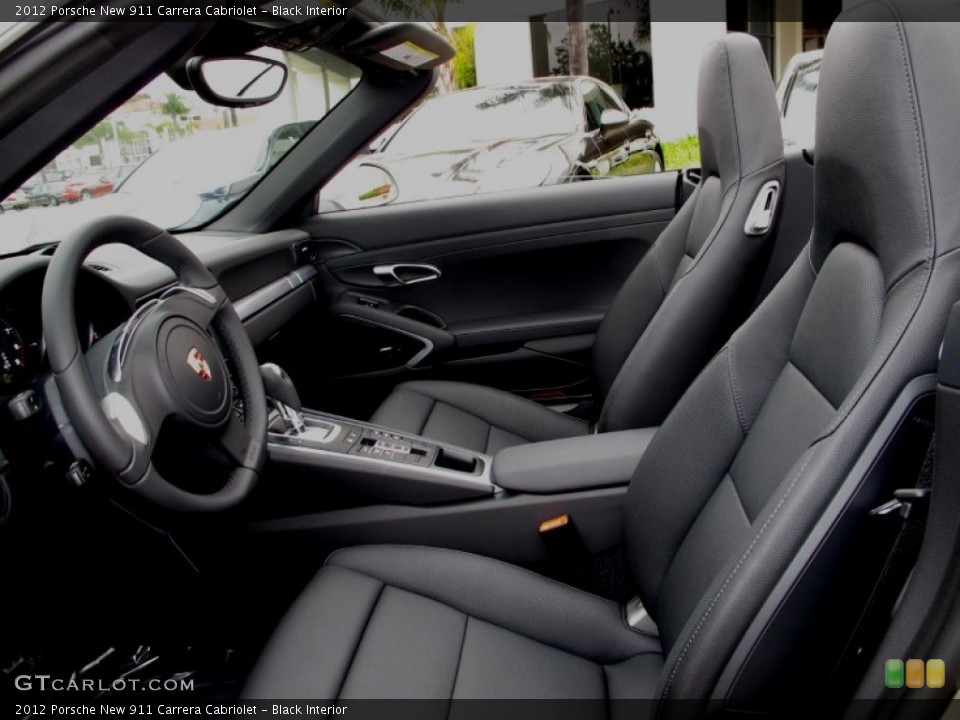 Black Interior Photo for the 2012 Porsche New 911 Carrera Cabriolet #66788324