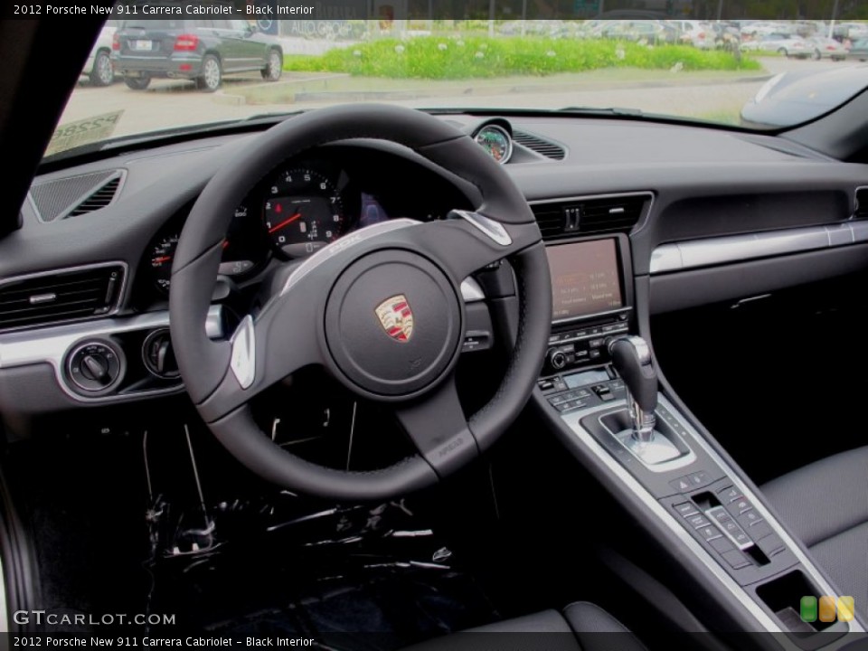 Black Interior Dashboard for the 2012 Porsche New 911 Carrera Cabriolet #66788333