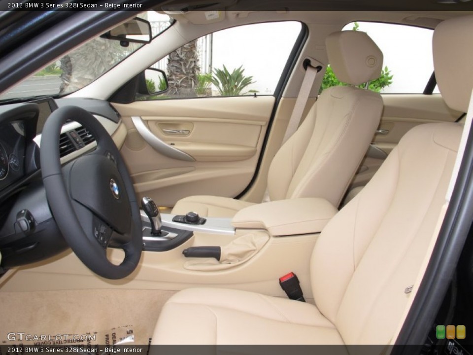 Beige Interior Front Seat for the 2012 BMW 3 Series 328i Sedan #66788807