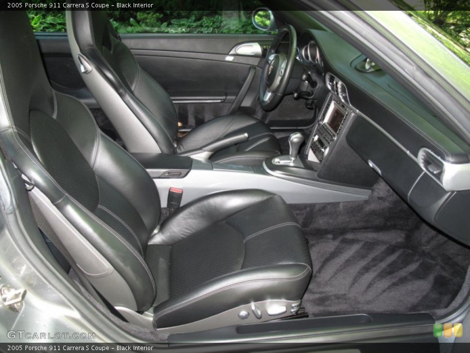 Black Interior Front Seat for the 2005 Porsche 911 Carrera S Coupe #66789143