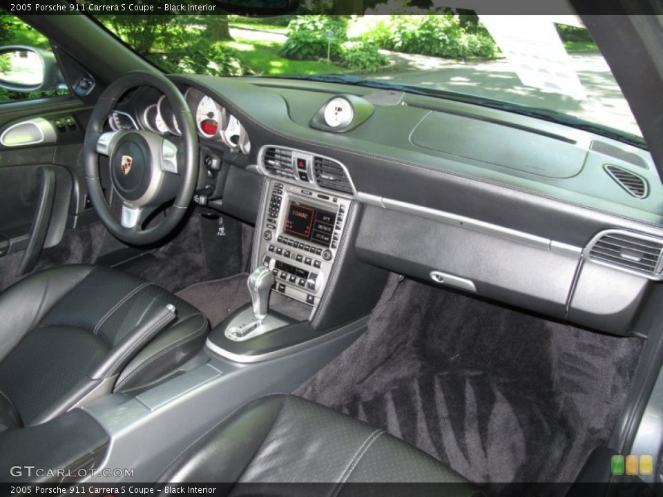 Black Interior Dashboard for the 2005 Porsche 911 Carrera S Coupe #66789161