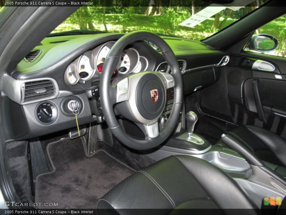 Black Interior Prime Interior for the 2005 Porsche 911 Carrera S Coupe #66789172