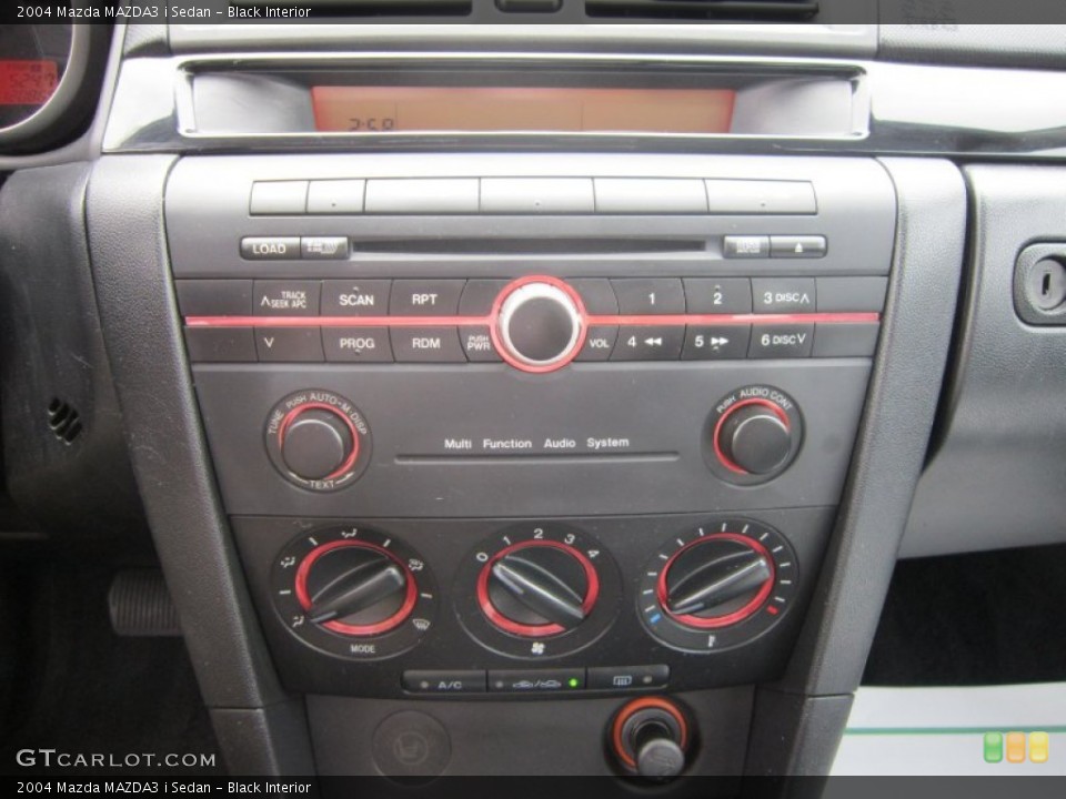 Black Interior Controls for the 2004 Mazda MAZDA3 i Sedan #66790644