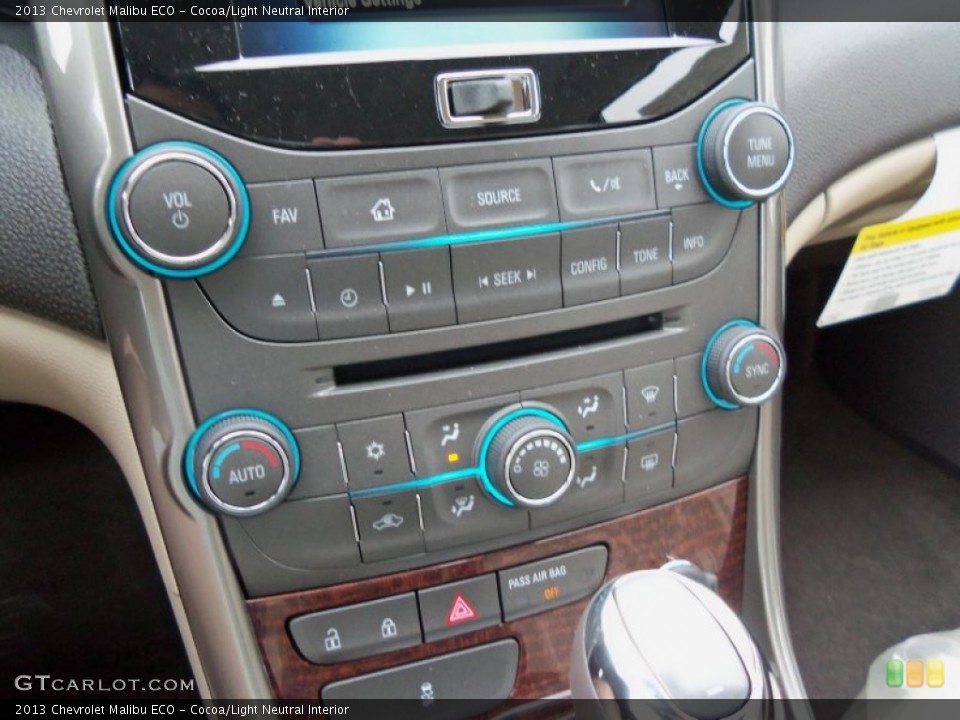 Cocoa/Light Neutral Interior Controls for the 2013 Chevrolet Malibu ECO #66790806
