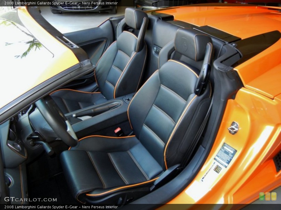 Nero Perseus Interior Front Seat for the 2008 Lamborghini Gallardo Spyder E-Gear #66791484
