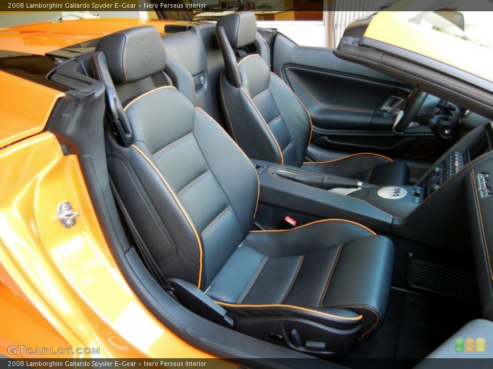 Nero Perseus Interior Front Seat for the 2008 Lamborghini Gallardo Spyder E-Gear #66791493
