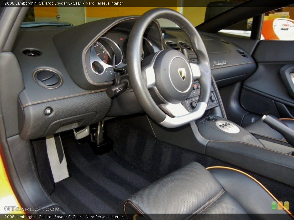 Nero Perseus Interior Steering Wheel for the 2008 Lamborghini Gallardo Spyder E-Gear #66791537