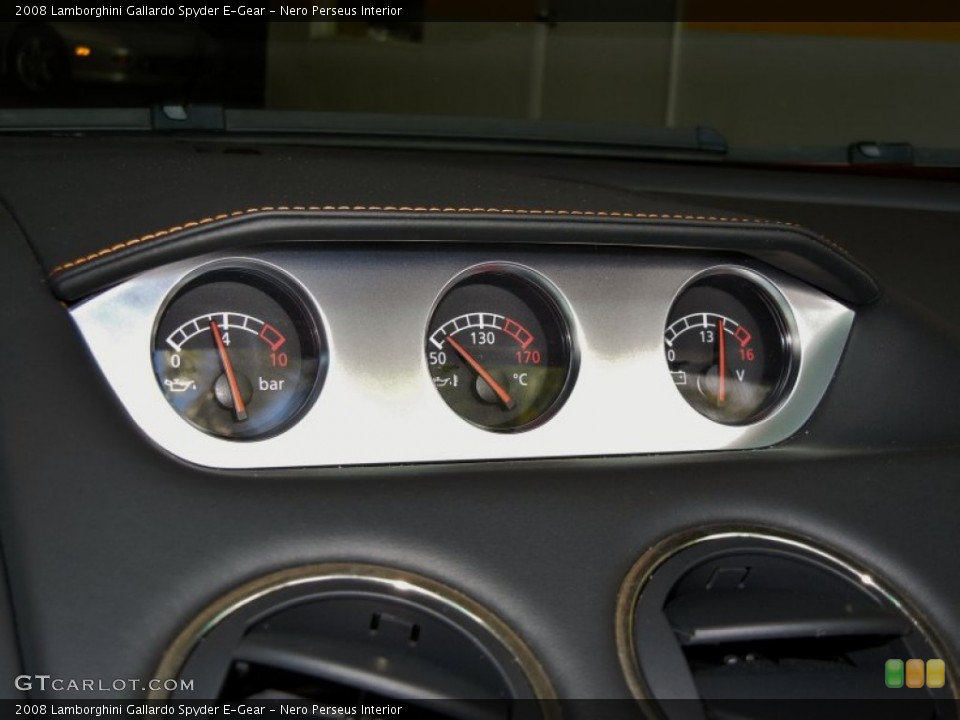 Nero Perseus Interior Gauges for the 2008 Lamborghini Gallardo Spyder E-Gear #66791601