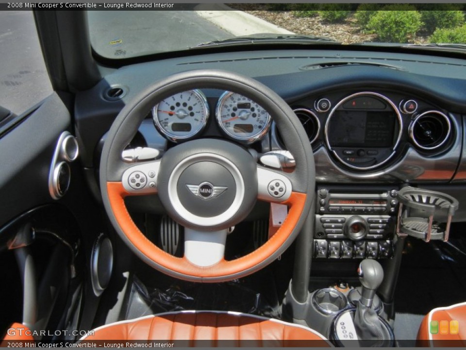 Lounge Redwood Interior Steering Wheel for the 2008 Mini Cooper S Convertible #66794370