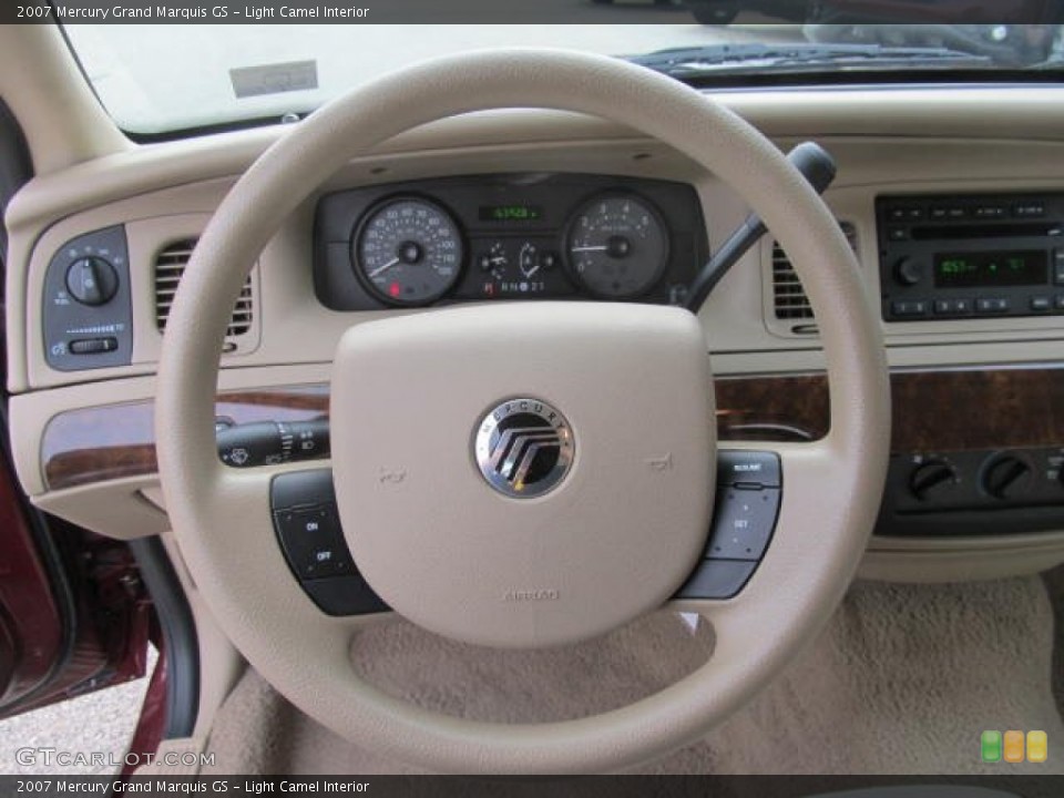 Light Camel Interior Steering Wheel for the 2007 Mercury Grand Marquis GS #66798544