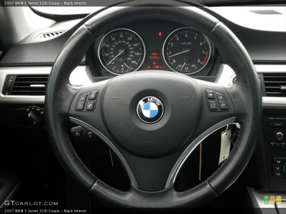 Black Interior Steering Wheel for the 2007 BMW 3 Series 328i Coupe #66798871