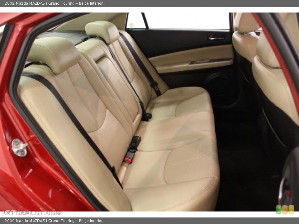 Beige Interior Rear Seat for the 2009 Mazda MAZDA6 i Grand Touring #66800287