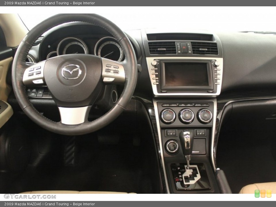 Beige Interior Dashboard for the 2009 Mazda MAZDA6 i Grand Touring #66800305