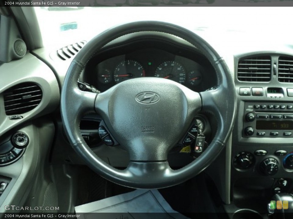 Gray Interior Steering Wheel for the 2004 Hyundai Santa Fe GLS #66806623