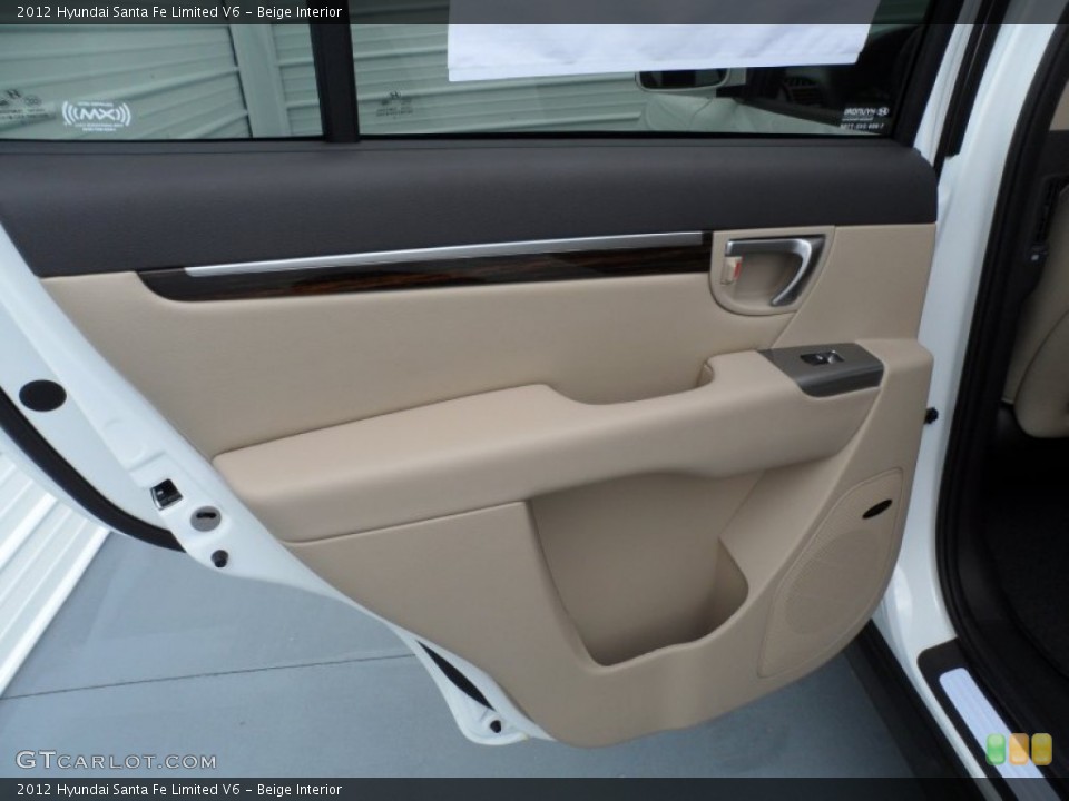 Beige Interior Door Panel for the 2012 Hyundai Santa Fe Limited V6 #66809596