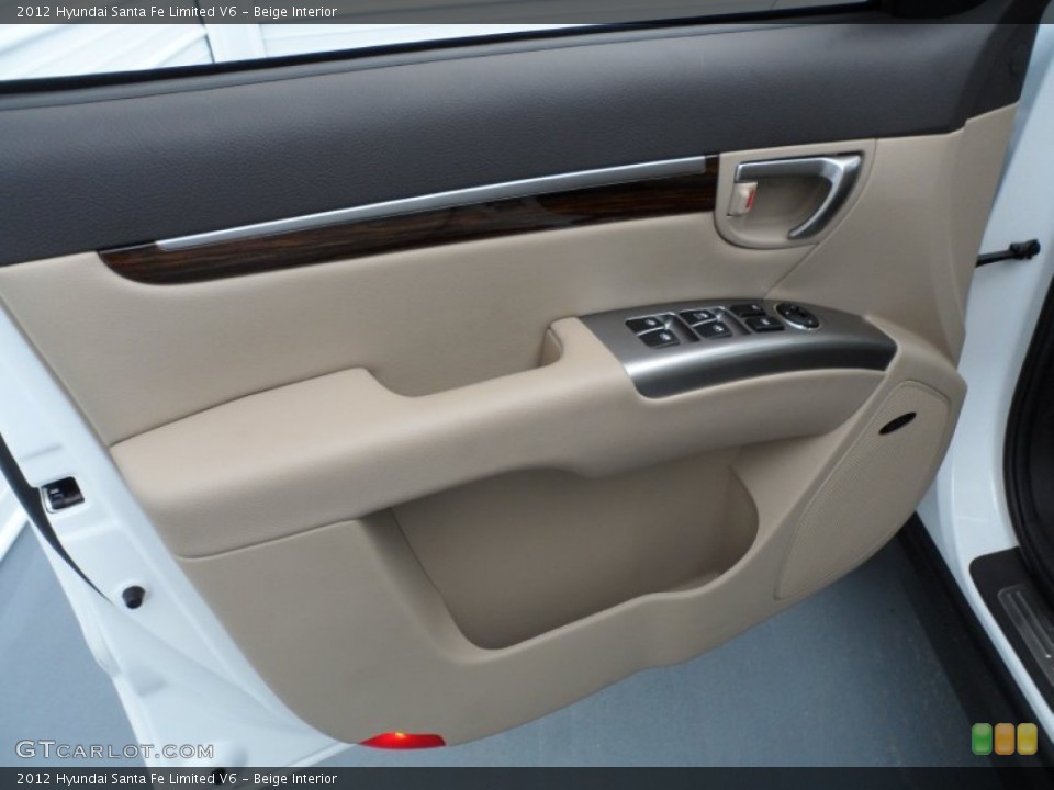 Beige Interior Door Panel for the 2012 Hyundai Santa Fe Limited V6 #66809614