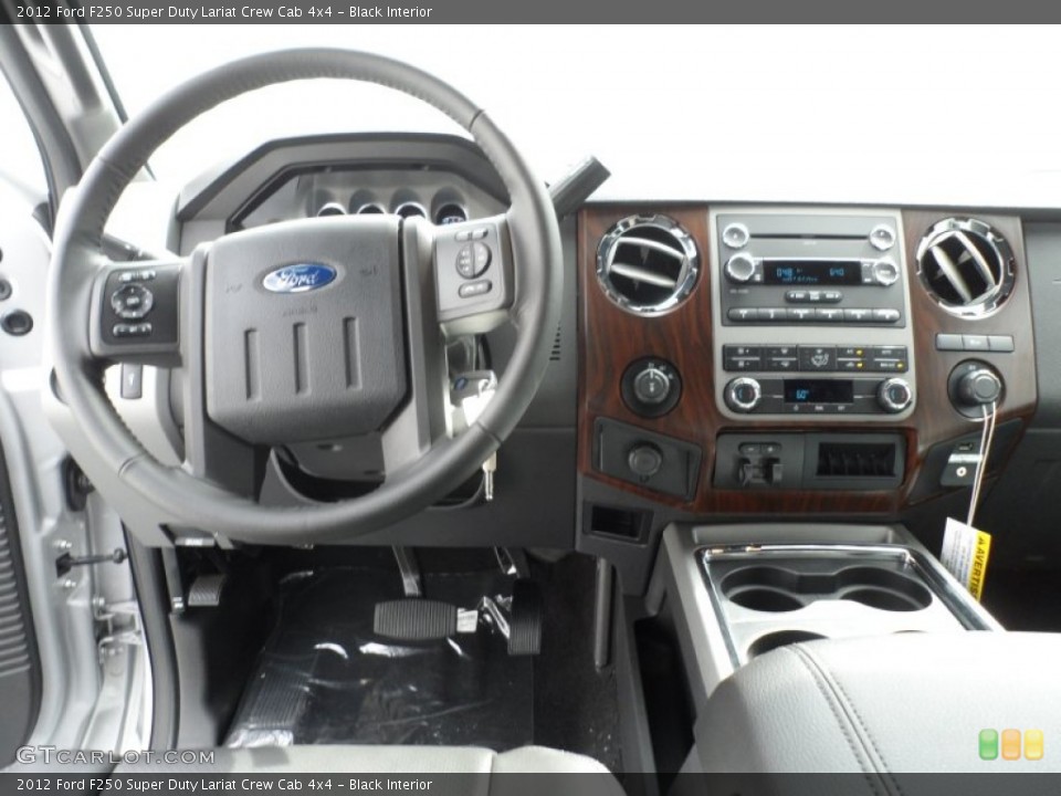 Black Interior Dashboard for the 2012 Ford F250 Super Duty Lariat Crew Cab 4x4 #66810259