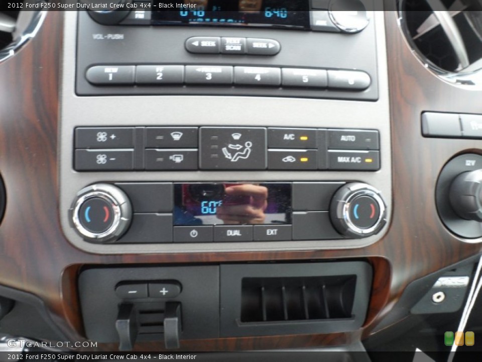 Black Interior Controls for the 2012 Ford F250 Super Duty Lariat Crew Cab 4x4 #66810271