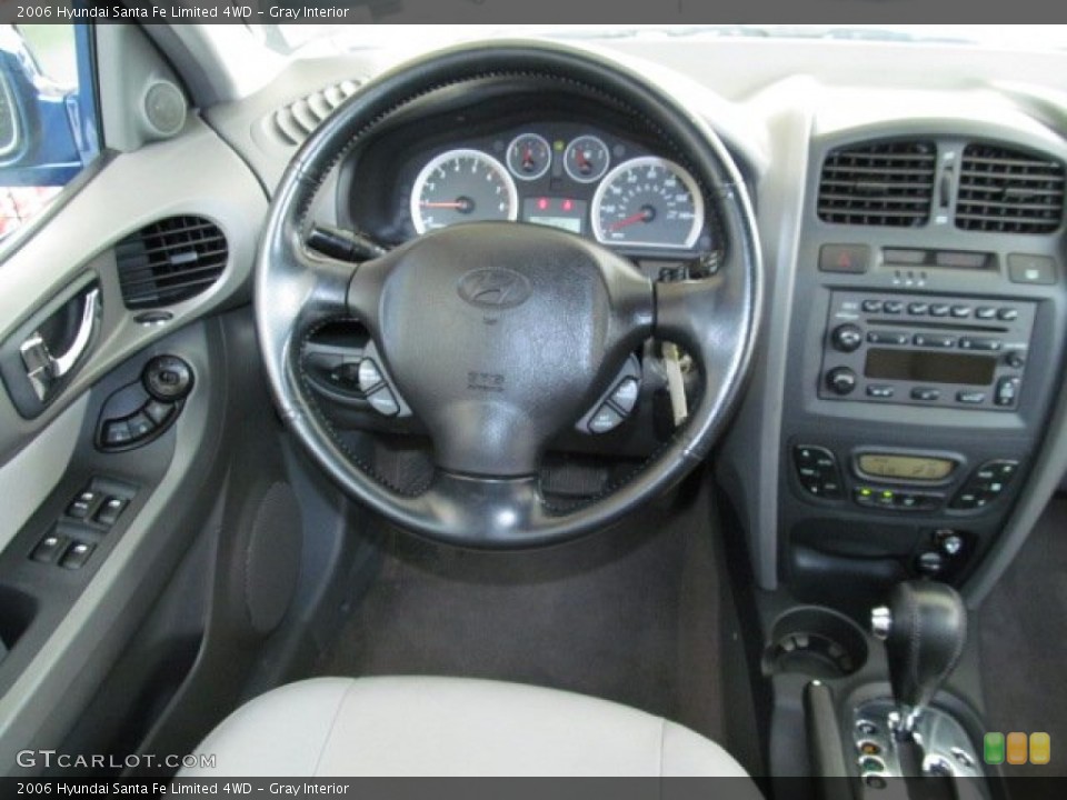 Gray Interior Steering Wheel for the 2006 Hyundai Santa Fe Limited 4WD #66811672