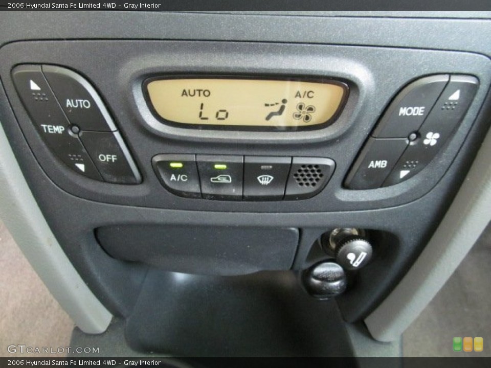 Gray Interior Controls for the 2006 Hyundai Santa Fe Limited 4WD #66811771