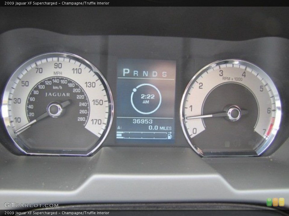 Champagne/Truffle Interior Gauges for the 2009 Jaguar XF Supercharged #66814345
