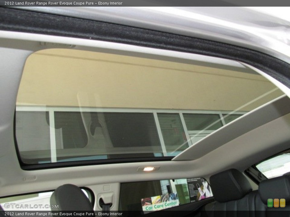 Ebony Interior Sunroof for the 2012 Land Rover Range Rover Evoque Coupe Pure #66815275