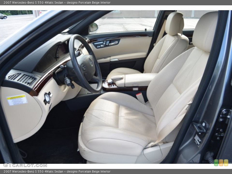 designo Porcelain Beige Interior Photo for the 2007 Mercedes-Benz S 550 4Matic Sedan #66816712
